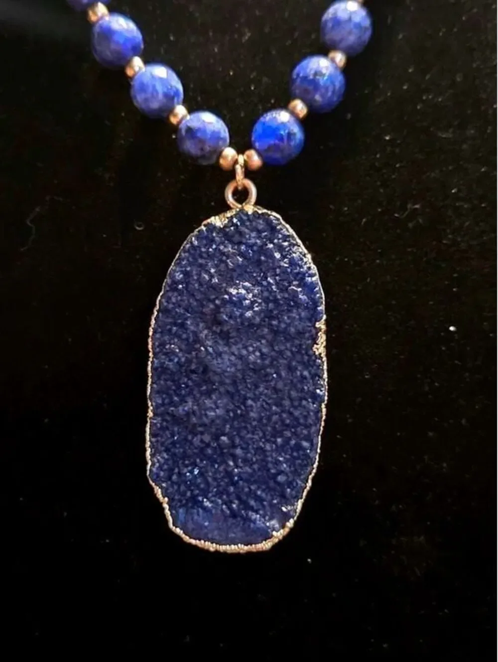 N/A blue druzy